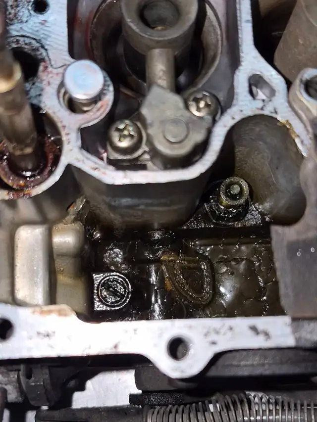 Cylinder head and valve work during an engine repair