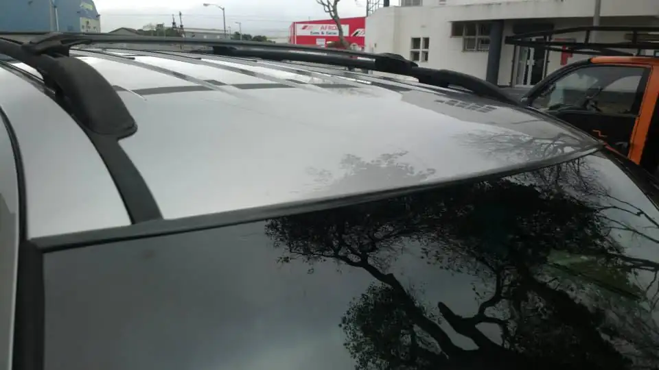 Jeep roof after repair and respray
