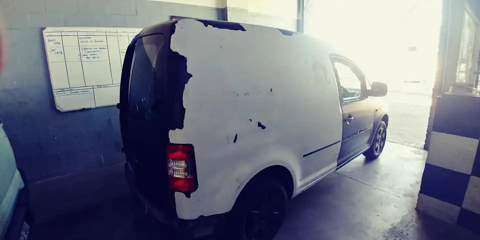 VW Caddy body in primer
