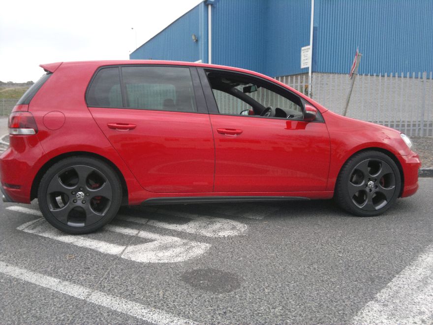 Red Volkswagen Golf